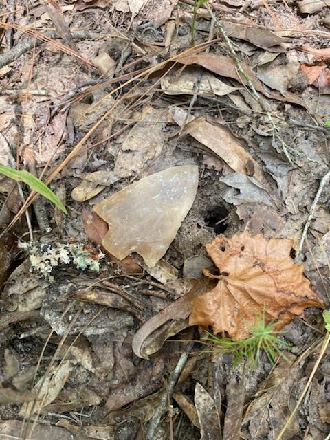 Stone blade where found near Yemassee